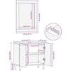 Vonios spintos komplektas 2 pcs Medus ruda Kietas mango medis
