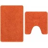 Antisklidus vonios kilimėlių rinkinys 2 pcs Oranžinė PP