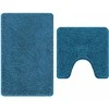 Antisklidus vonios kilimėlių rinkinys 2 pcs Mėlyna PP