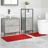 Antisklidus vonios kilimėlių rinkinys 2 pcs Raudona PP