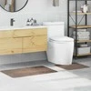 Antisklidus vonios kilimėlių rinkinys 2 pcs Ruda PP