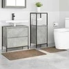 Antisklidus vonios kilimėlių rinkinys 2 pcs Ruda PP