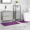 Antisklidus vonios kilimėlių rinkinys 2 pcs Violetinė PP