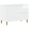2 dalių vonios spintelių rinkinys ARNHEM Itin blizgi balta
