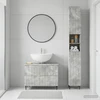 2 dalių vonios spintelių rinkinys ZWOLLE Betono pilka