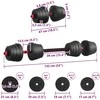 2-in-1 hantelių rinkinys 40 kg Juoda ir raudona