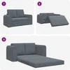 Sofa lova Tamsiai pilka 148 x 71 x 83 cm Aksomas