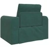 Sofa lova Tamsiai žalia 98 x 71 x 83 cm Aksomas