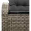 Sodo sofa su pagalve Pilka 124 x 62 x 69cm poliratanas