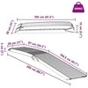 Motociklo rampos 680 kg 2 pcs Sidabro 205 x 28 x 5 cm Aliuminis