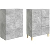 2 pcs Betono pilka