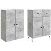 2 pcs Betono pilka