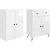 2 pcs Itin blizgi balta