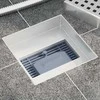 Taškų dušo drenažas Sidabro 15 x 15 cm Nerūdijantis plienas 304