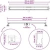 2 viename dušo nutekėjimas Sidabro 100 cm