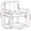 2 Vienetas Lauko sofa Kietos akacijos mediena Natūrali