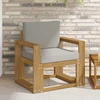 Lauko sofa Poliesteris Balta ir šviesiai pilka