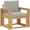 Lauko sofa Poliesteris Balta ir šviesiai pilka