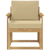 Lauko sofa Poliesteris Balta ir Bežė