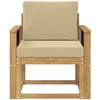 Lauko sofa Poliesteris Balta ir Bežė