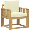 Lauko sofa Poliesteris Balta ir kreminė