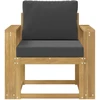 Lauko sofa Poliesteris Balta ir antracito
