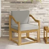 Lauko sofa Poliesteris Balta ir šviesiai pilka