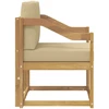 Lauko sofa Poliesteris Balta ir Bežė