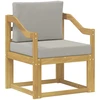 Lauko sofa Poliesteris Balta ir šviesiai pilka