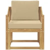 Lauko sofa Poliesteris Balta ir Bežė