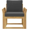 Lauko sofa Poliesteris Balta ir antracito