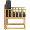 Lauko sofa Poliesteris Balta ir antracito
