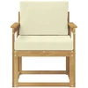 Lauko sofa Poliesteris Balta ir kreminė