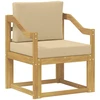 Lauko sofa Poliesteris Balta ir Bežė
