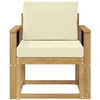 Lauko sofa Poliesteris Balta ir kreminė