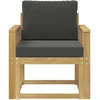 Lauko sofa Poliesteris Balta ir antracito