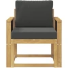 Lauko sofa Poliesteris Balta ir antracito