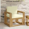 Lauko sofa Poliesteris Balta ir kreminė