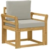 Lauko sofa Poliesteris Balta ir šviesiai pilka
