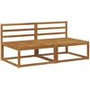 2 Vienetas Lauko Vidurinis Sofa Natūrali 158 x 83 x 73 cm