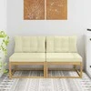 2 Vienetas Lauko Vidurinis Sofa Poliesteris Balta