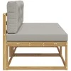 2 Vienetas Lauko Vidurinis Sofa Poliesteris Balta