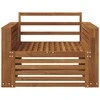 2 Vienetas Lauko sofa Natūrali