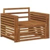 2 Vienetas Lauko sofa Natūrali