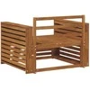2 Vienetas Lauko sofa Natūrali