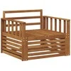 2 Vienetas Lauko sofa Natūrali