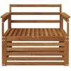 2 Vienetas Lauko sofa Natūrali