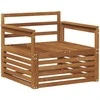 2 Vienetas Lauko sofa Natūrali