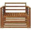 2 Vienetas Lauko sofa Natūrali
