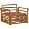 2 Vienetas Lauko sofa Natūrali